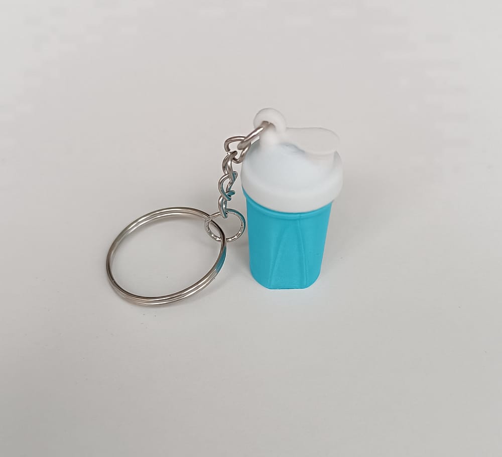 Llavero en forma de shaker con sonido