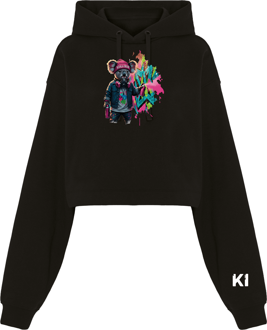 Sudadera CROP Grafitera